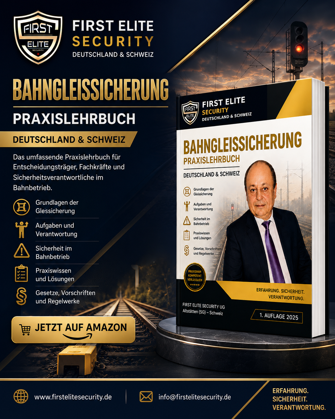 Werbecover Bahngleissicherung Praxislehrbuch